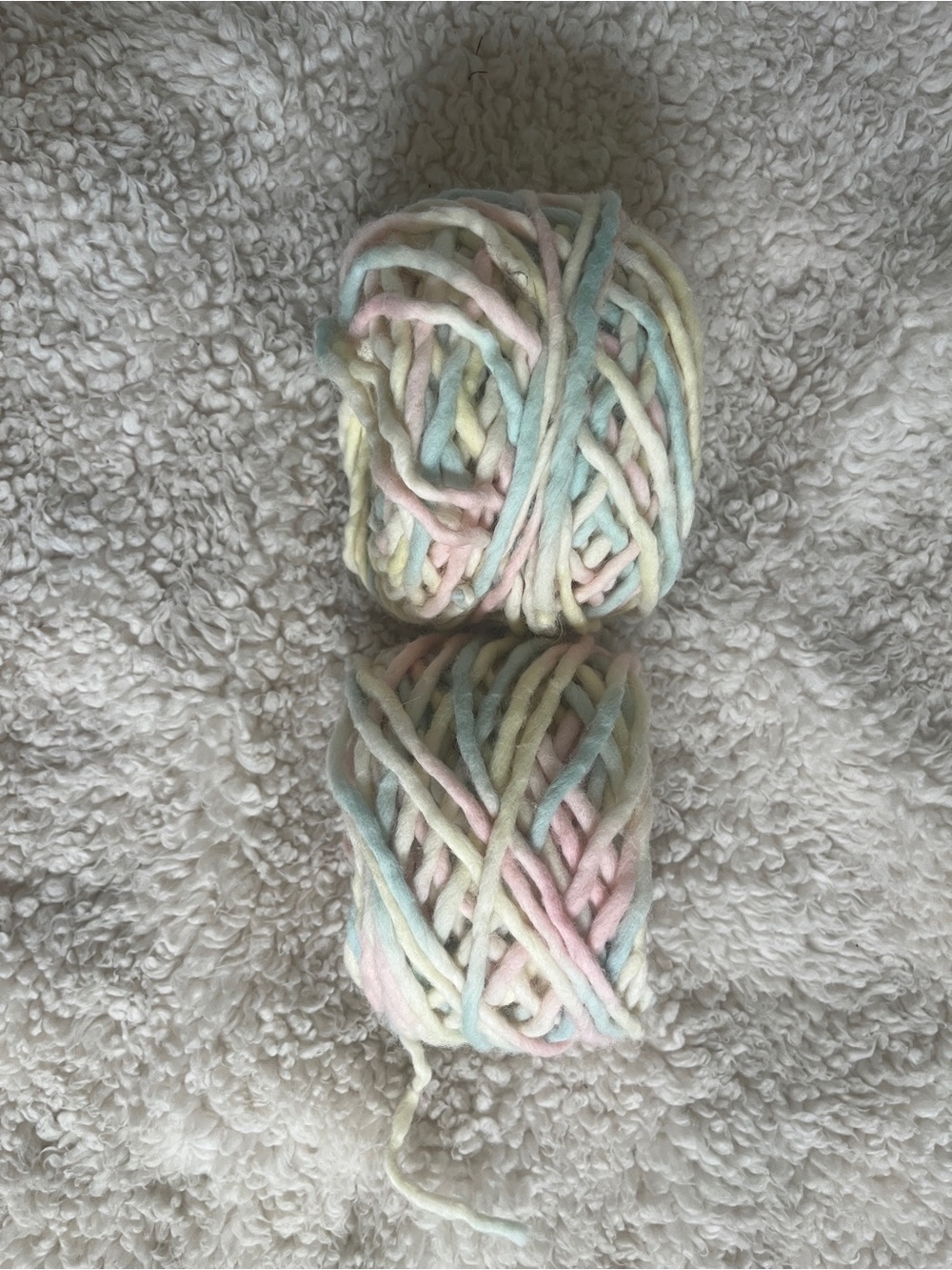We are Knitters The Wool in Marshmallow Pastel Bulky Yarn - 2 Cake Bundle - Picture 5 of 5
